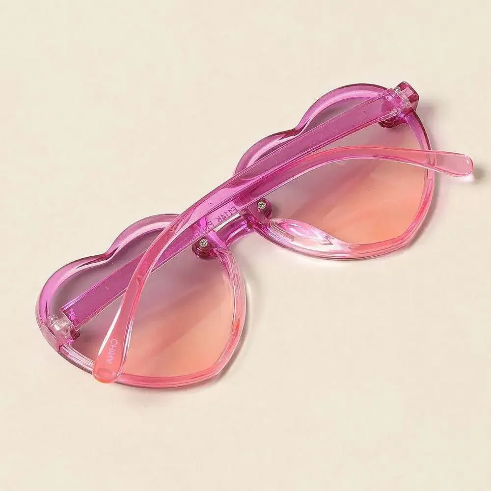 Kid's Heart Shaped Gradient Sunglasses
